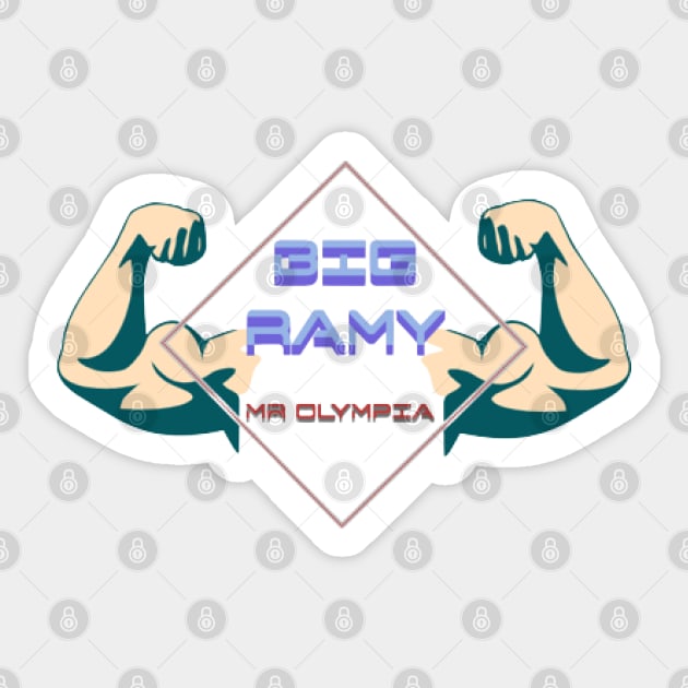 Big Ramy ,Mr Olympia, Muscle Sticker by KoumlisArt